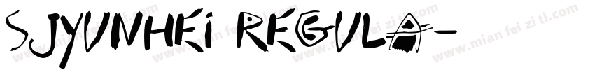 SJyunhei Regula字体转换